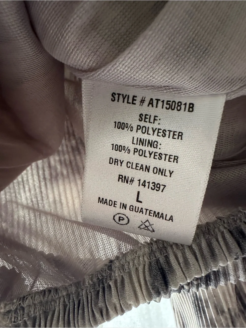 Astr label pleated